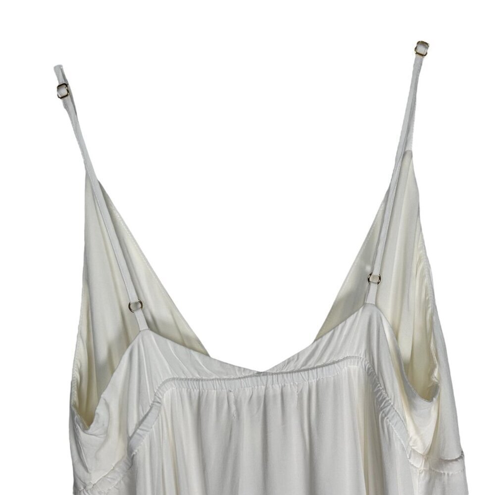 L*Space Medium Maxi Dress Bow White Beach Wedding Summer - Picture 7 of 9
